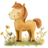 Pferd Blumen