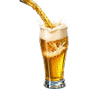 Golden Beer Foam Burst