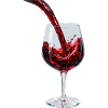 Red Wine Stream in Glass