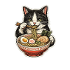 Neko Ramen Bowl: Feline Slurp