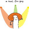 Real Fun Guy Mushroom Cartoon