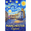 Manchester Angleterre Silhouette nuageuse