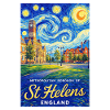 St Helens England Starry Townscape
