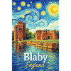 Blaby England Ruinen im Sternenwirbel