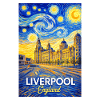 Liverpool England Skyline im Van-Gogh-Stil