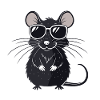 Mouse Hipster Glasses