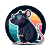 Retro Rainbow Bedtime Chic Mouse