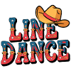 Lone Dance Cowboy Text with Hat
