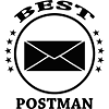 World's Best Postman Poststamp