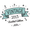 Vintage 2013 Birthday Banner Edition