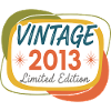 Vintage 2013 Bursdag Retro Limited