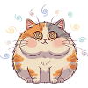 Cat Spiral Fluffy Smile