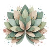Pastel Succulent Rosette