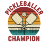 Joueur drôle de pickleball Pickleball