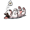 Feeling Dog Tired Miniatur Bullterrier Bully 
