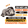Permanently Exhausted Pigeon