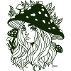Grüne Frau des Waldes