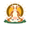 Sun Meditation Cow