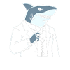 Shark Gentleman in Tuxedo