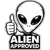 Alien Approved Thumbs Up Top Alien