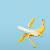 Banana Slip Funny Humor Design Minimal