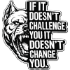 Pitbull Angry Dog Fitness Life Challenge