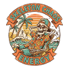Skeleton Chaos Energy Retro Beach Graphic
