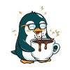 Koffein-Pinguin: Eiskalt & Hochgefahren
