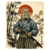 Samurai, Capybara, Japanische Kunst, Anime