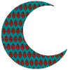 Crescent Moon with Oriental Pattern