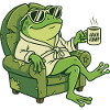 Funny Frog Cartoon