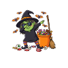 Dabbing Witch Six Seven Bruh 6 7 Halloween 67 Bruh