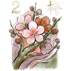 Mahjong-Blumenfliese 2