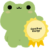 Certified Clingy Frog Badge