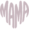 Mom Heart Typography