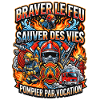 Pompier cadeau homme sapeur-pompier feu héros