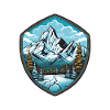 Bergsee Shield Berglandschaft Wald