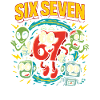 Six Seven 67 Italian Brainrot Nerd Umorismo Divertente