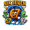 Six Seven 67 Italiensk Brainrot Nørd Humor Sjov
