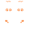 Dalmatian Family Paw Love Pattern