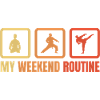Karateka Wochenendroutine
