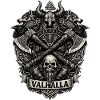 Valhalla Skull Viking Crest