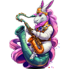 Sparkling Unicorn Saxophone