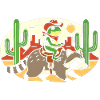 Cactus Cowboy: Frog Rides Raccoon
