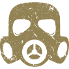 Grunge Gasmaske Nuklear Radioaktiv Feinstaub
