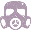 Maschera antigas Grunge Materia Radioattiva Nucleare