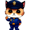 Policier chat