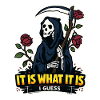 Grim Reaper with Roses Meme