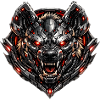 Cyberhyaena Metal Mask