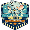 Süßer Elefanten-Patch mit Motto